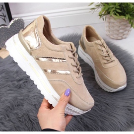 Zapatos de cuero en la plataforma Filippo W PAW328B beige 1