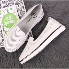 Zapatos de piel calados Filippo W PAW342 blanco 3