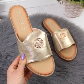 Zapatillas doradas con el adorno Filippo W PAW344B dorado 1