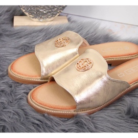 Zapatillas doradas con el adorno Filippo W PAW344B dorado 2