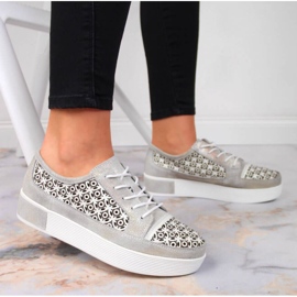 Zapatos piel calados Filippo W PAW326 dorado 3