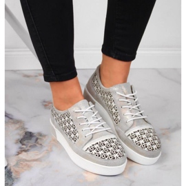 Zapatos piel calados Filippo W PAW326 dorado 4