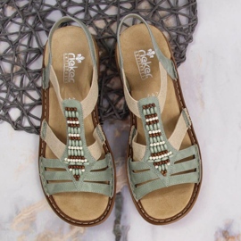 Verde Sandalias elásticas Rieker W RKR512 3
