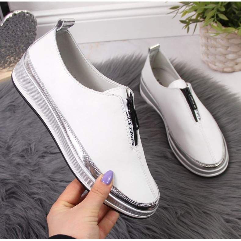 Zapatos de piel T.Sokolski W SCA153A blanco 1