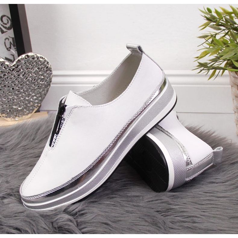 Zapatos de piel T.Sokolski W SCA153A blanco 2