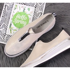 Zapatos de piel T.Sokolski W SCA153B dorado 3