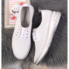 Zapatos piel calada T.Sokolski W SCA154 blanco 3