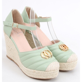 Sandalias cuña Aika Verde 4