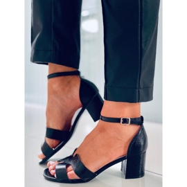 Sandalia tacón Nabila Negro 5