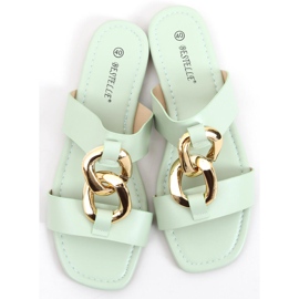 Babuchas con cadena Saud Green verde 2