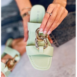 Babuchas con cadena Saud Green verde 5