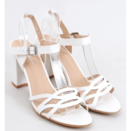 Sandalias tacón Rania Blanco 5