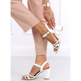 Sandalias tacón Rania Blanco 3