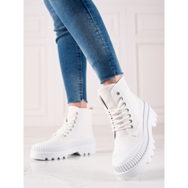 Melisa Zapatillas de moda en la plataforma blanco 1