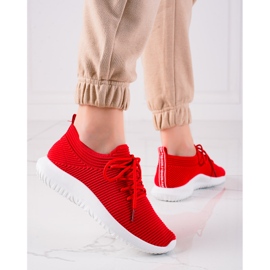 TRENDI Zapatillas deportivas ligeras rojo 1