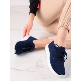 TRENDI Zapatillas deportivas ligeras azul marino azul 2