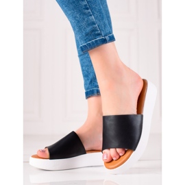 Encor Zapatillas negras en la plataforma negro 1 Encor Zapatillas negras en la plataforma negro 1