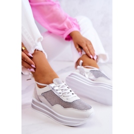 S.Barski Zapatillas Deportivas Mujer Blanco-Plata Bourne 6