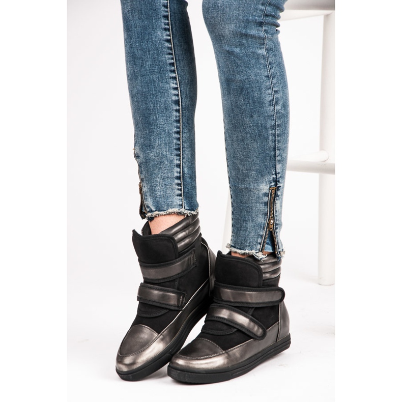 Show It zapatillas de deporte de alto brillo gris 1