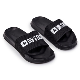 Big Star Flip para hombres -flops con la gran estrella JJ174505 logotipo negro 2
