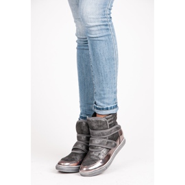Show It zapatillas de deporte de alto brillo gris 7