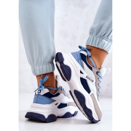 Zapatillas Mujer Sport Shoes Big Star JJ274580 Blanco-Azul azul marino 12