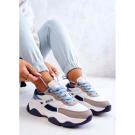 Zapatillas Mujer Sport Shoes Big Star JJ274580 Blanco-Azul azul marino 6
