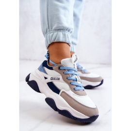 Zapatillas Mujer Sport Shoes Big Star JJ274580 Blanco-Azul azul marino 9