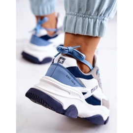 Zapatillas Mujer Sport Shoes Big Star JJ274580 Blanco-Azul azul marino 13