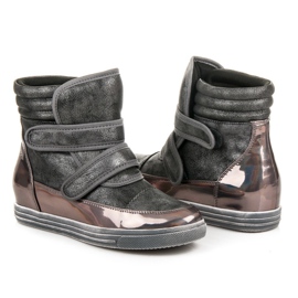 Show It zapatillas de deporte de alto brillo gris 6