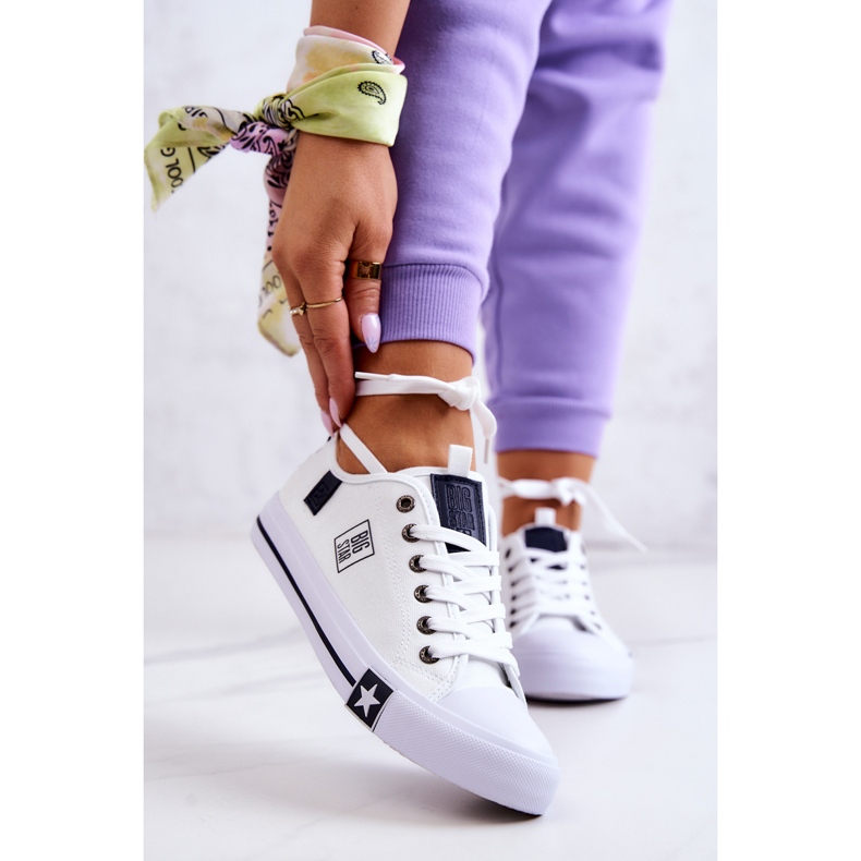 Zapatillas Clásicas Bajas Big Star JJ274255 Blanco 1 Zapatillas Clásicas Bajas Big Star JJ274255 Blanco 1