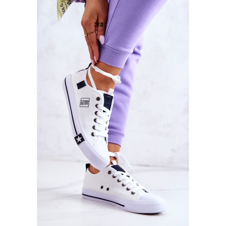 Zapatillas Clásicas Bajas Big Star JJ274255 Blanco 2 Zapatillas Clásicas Bajas Big Star JJ274255 Blanco 2