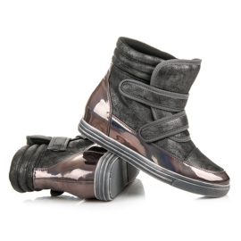 Show It zapatillas de deporte de alto brillo gris 5