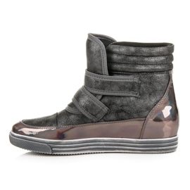 Show It zapatillas de deporte de alto brillo gris 3