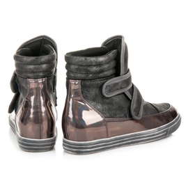 Show It zapatillas de deporte de alto brillo gris 4
