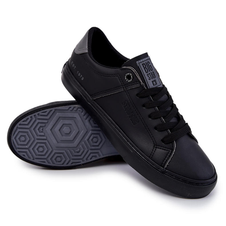 Sneakers Hombre Piel Big Star JJ174108 Negro 2