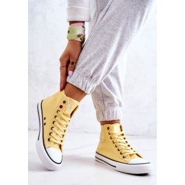 Zapatillas Altas Mujer Big Star JJ274207 Amarillo 2
