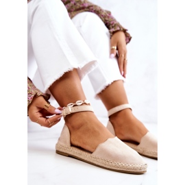 PE1 Alpargatas Mujer Hebilla Beige Claro Bonetti marrón 7