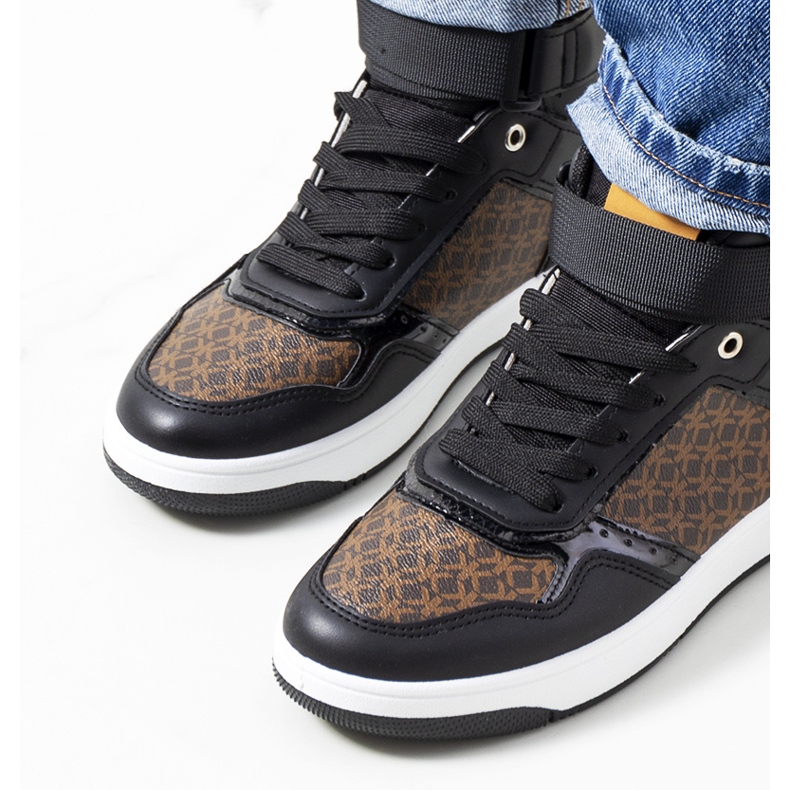 Zapatillas negras de Emmers marrón negro 1