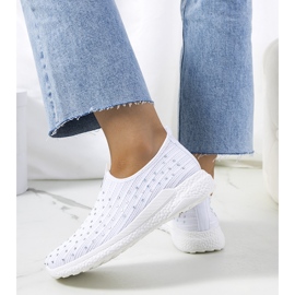 Deportivas blancas con circonitas cúbicas Maasje blanco 2