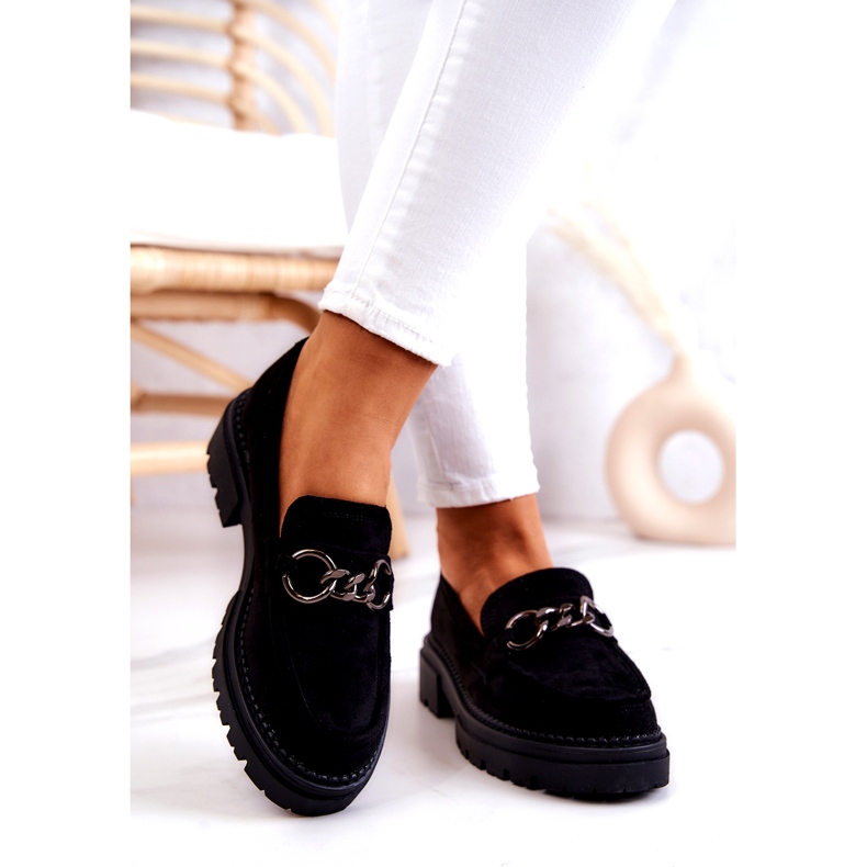 Mocasines Mujer Ante La.Fi Black Willows negro 2