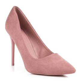 VICES Suede Tacones rosado 3