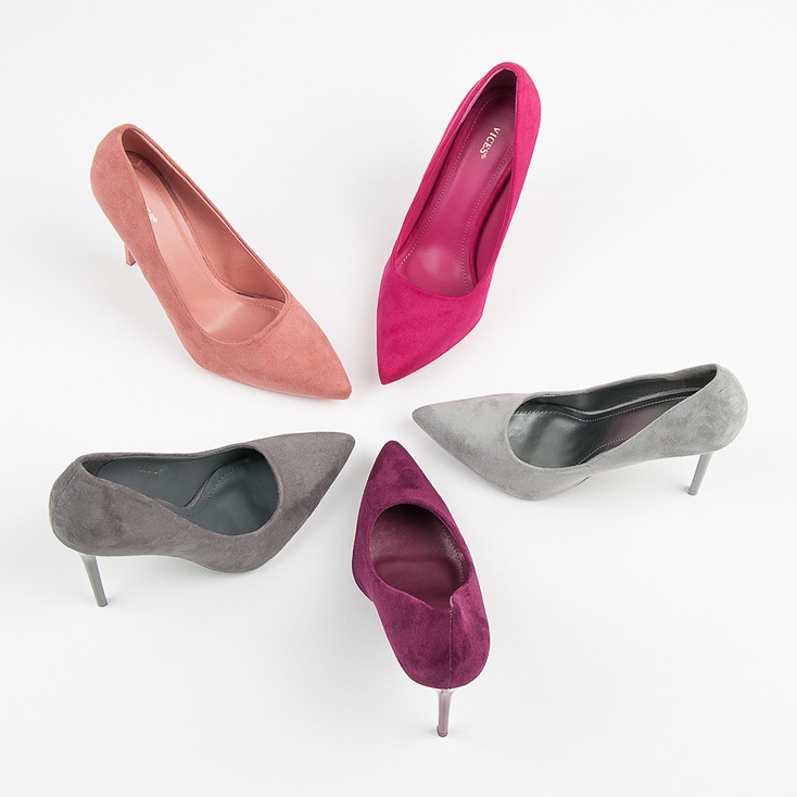 VICES Suede Tacones rosado 1