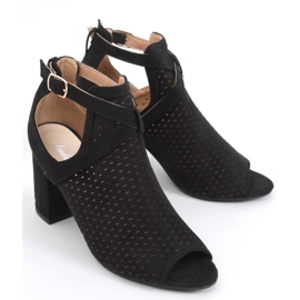 Sandalias caladas en el poste Barika Black. negro 5