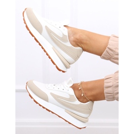 Deportivas mujer Naila Beige blanco 4