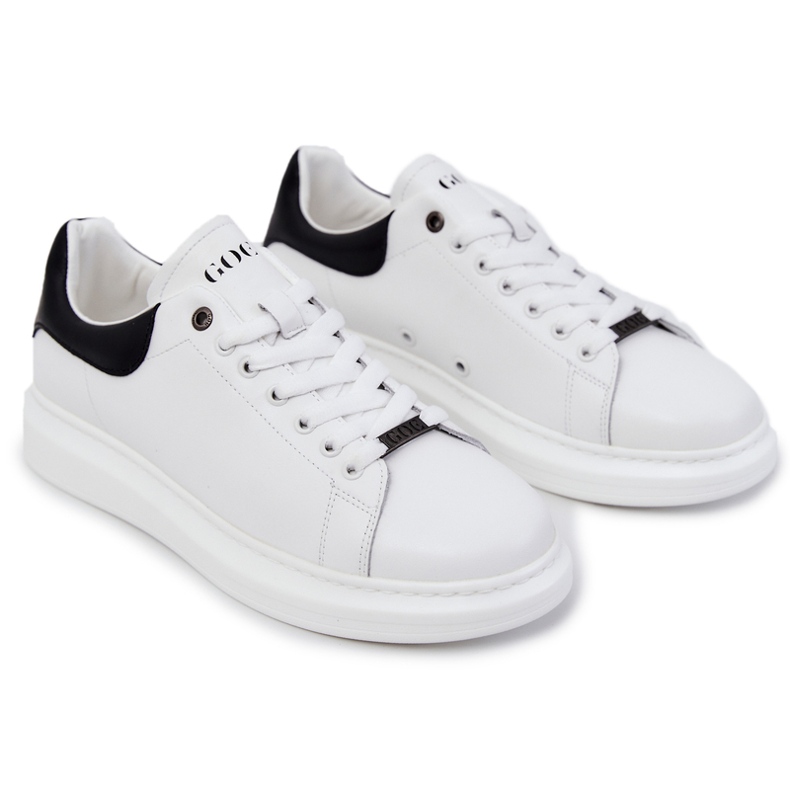 Zapatillas deportivas de hombre GOE JJ1N4064 Blanco negro 1