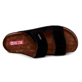 Chanclas de hombre Big Star JJ176001 negras con velcro negro 3
