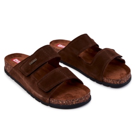 Pantuflas Hombre Con Velcro Big Star JJ176002 Marrón 5