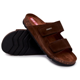 Pantuflas Hombre Con Velcro Big Star JJ176002 Marrón 3