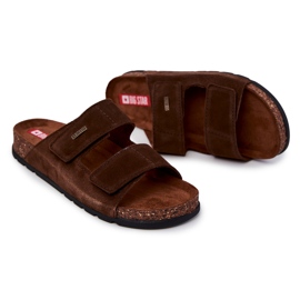 Pantuflas Hombre Con Velcro Big Star JJ176002 Marrón 4